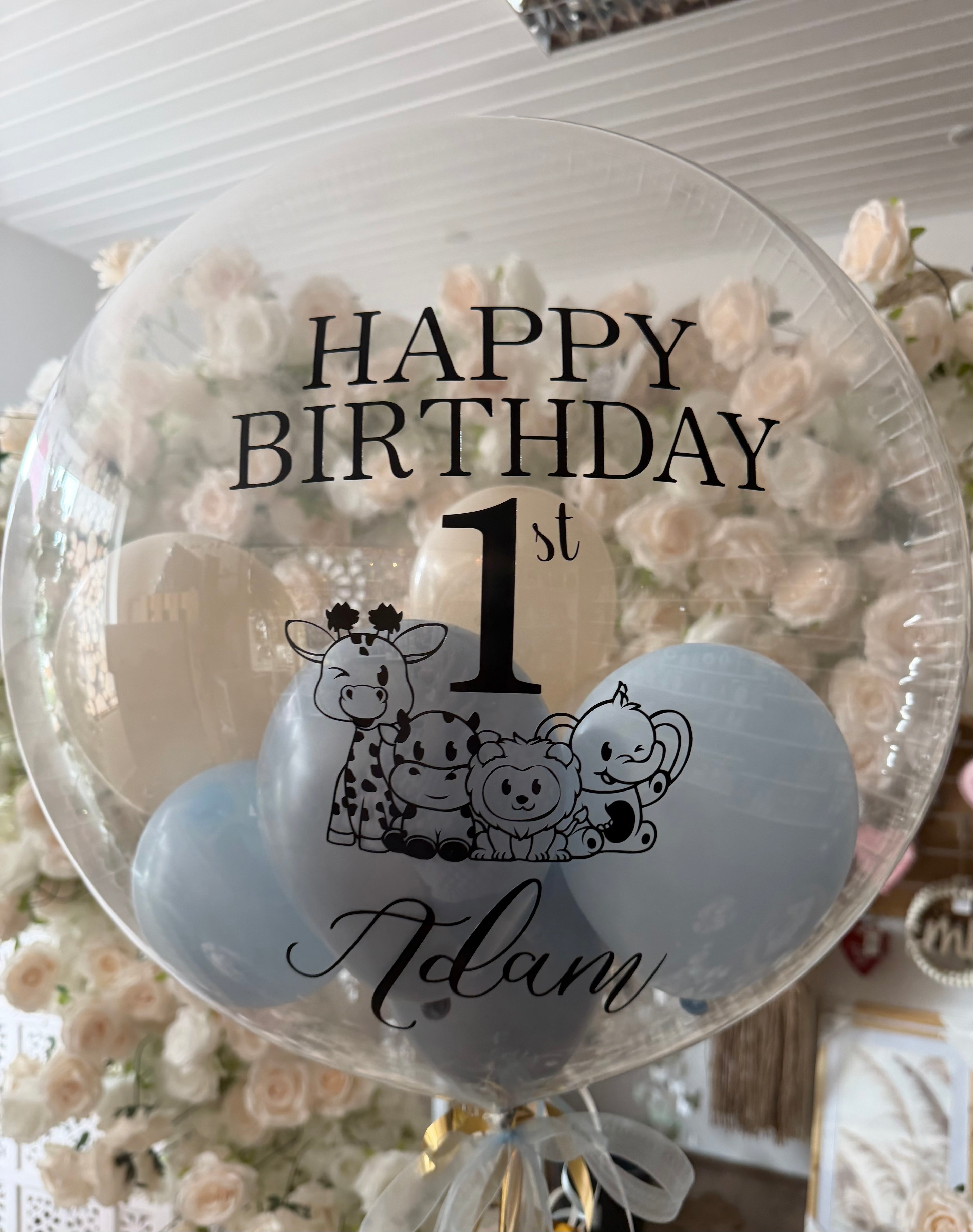Bubble Ballon – Personalisiert „Happy Birthday“