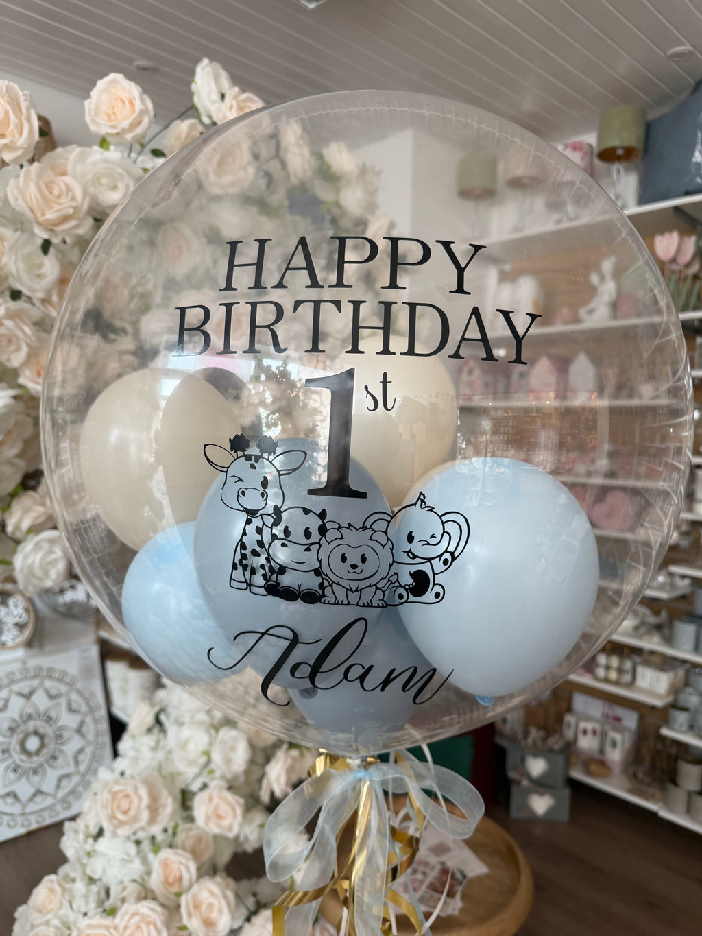 Bubble Ballon – Personalisiert „Happy Birthday“
